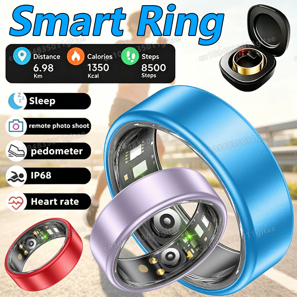 Blood Oxygen Monitor - New Smart Ring Men Women, Heart