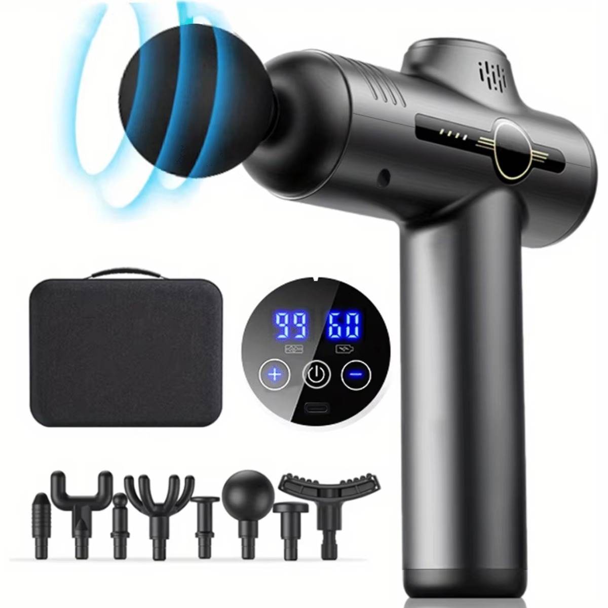 Health Wellness And Fitness - Portable Fascia Gun Vibration Massage Gun