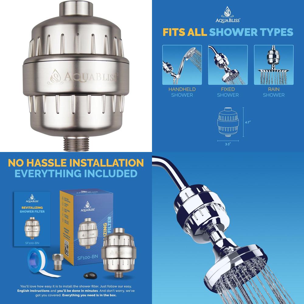 Health & Wellness Resources - High Output AquaBliss Shower Filter -