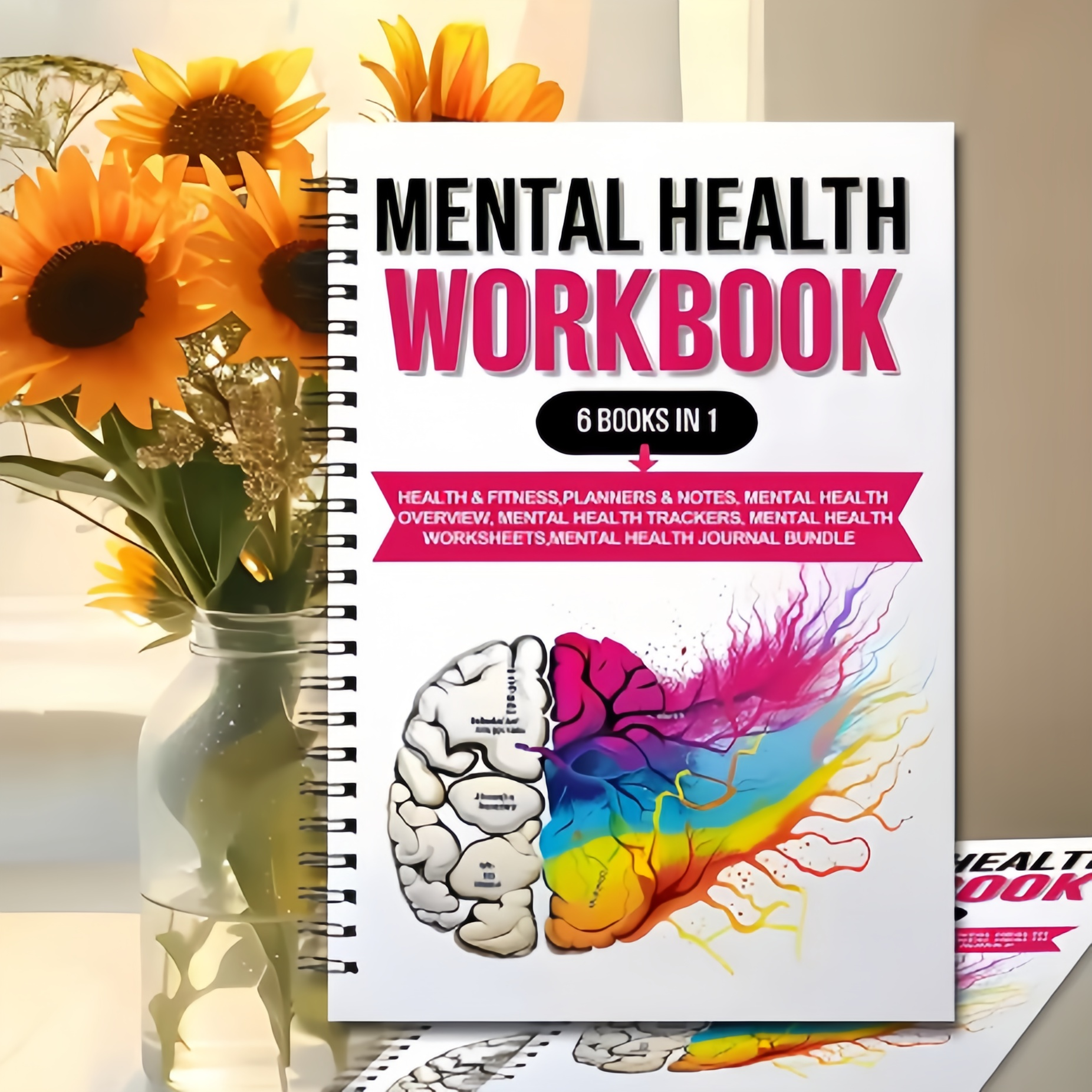 1pcs Spiral Bound 6 in 1 Menta - Health Wellness Planner reseña y precio