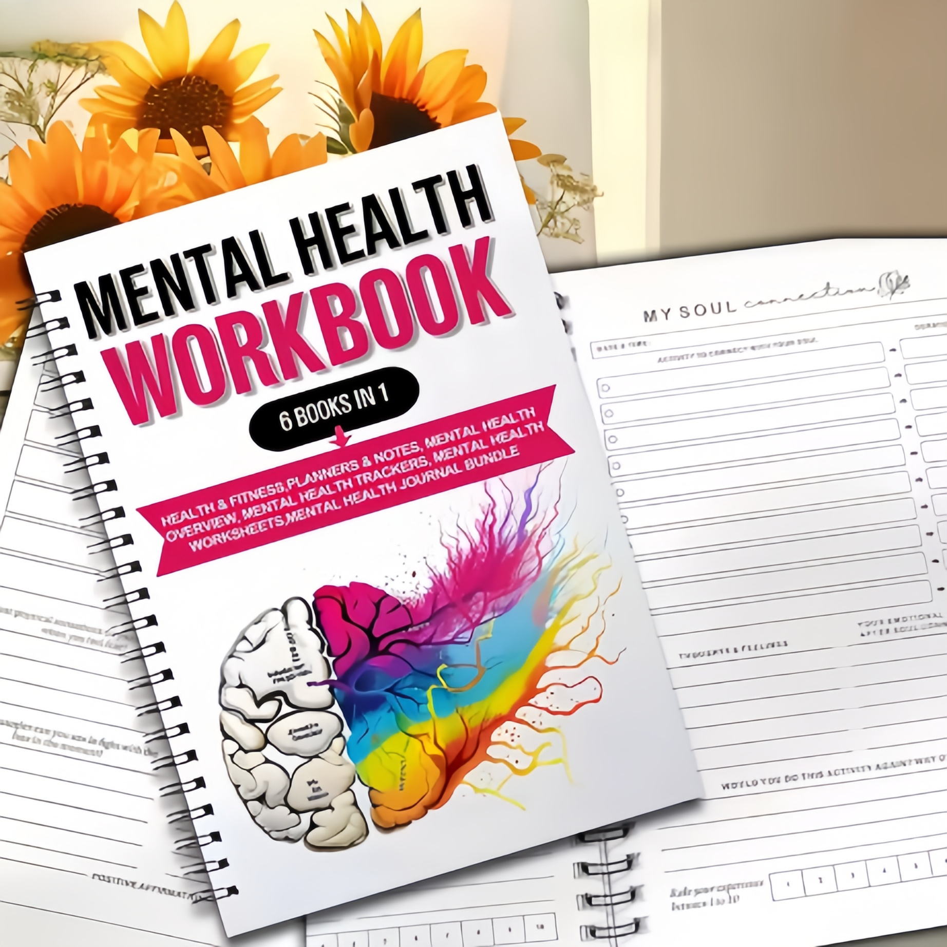 1pcs Spiral Bound 6 in 1 Menta - Health Wellness Planner reseña y precio