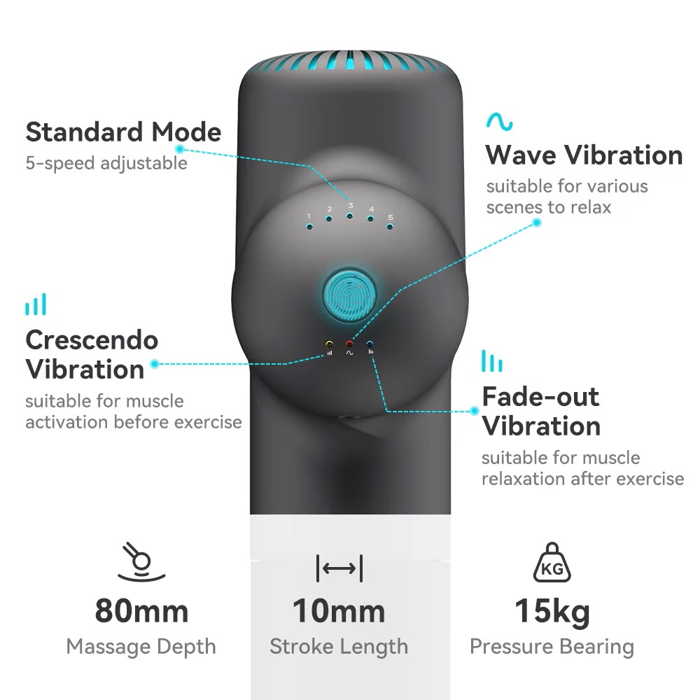 Booster Massage Gun Electric N - Health Wellness And Fitness reseña y precio