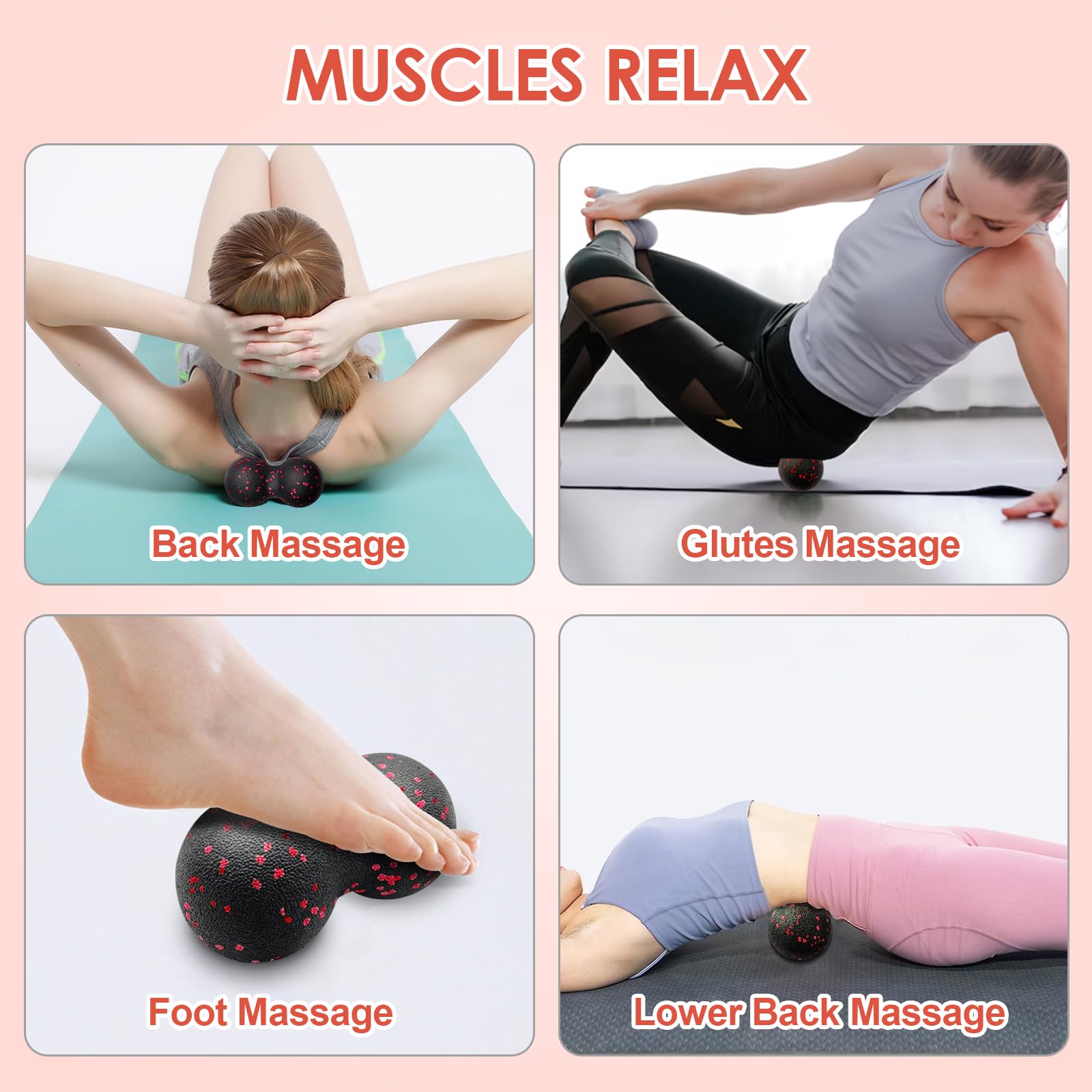 Hollow Yoga Roller Massage Pea - Health Wellness And Fitness reseña y precio