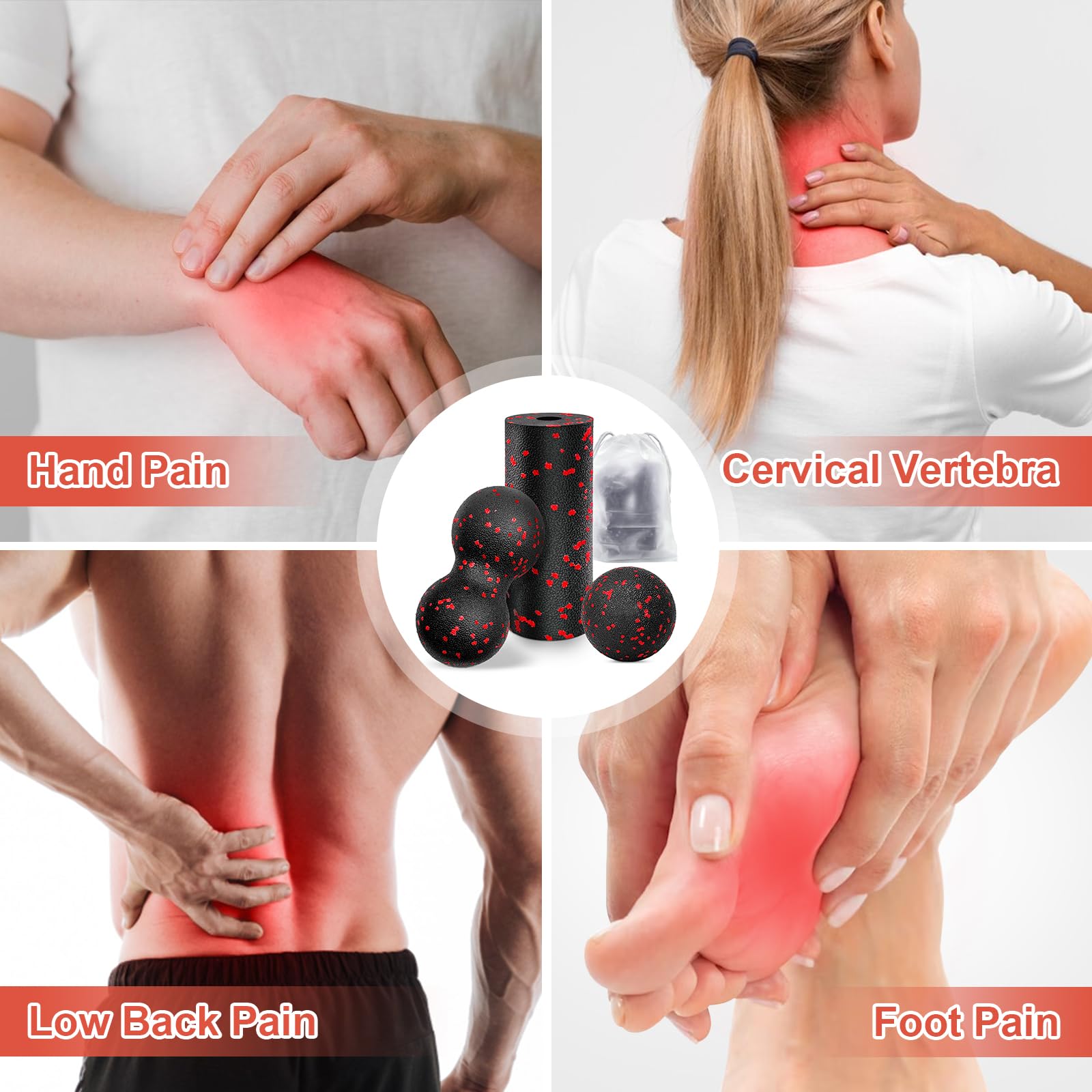 Hollow Yoga Roller Massage Pea - Health Wellness And Fitness reseña y precio