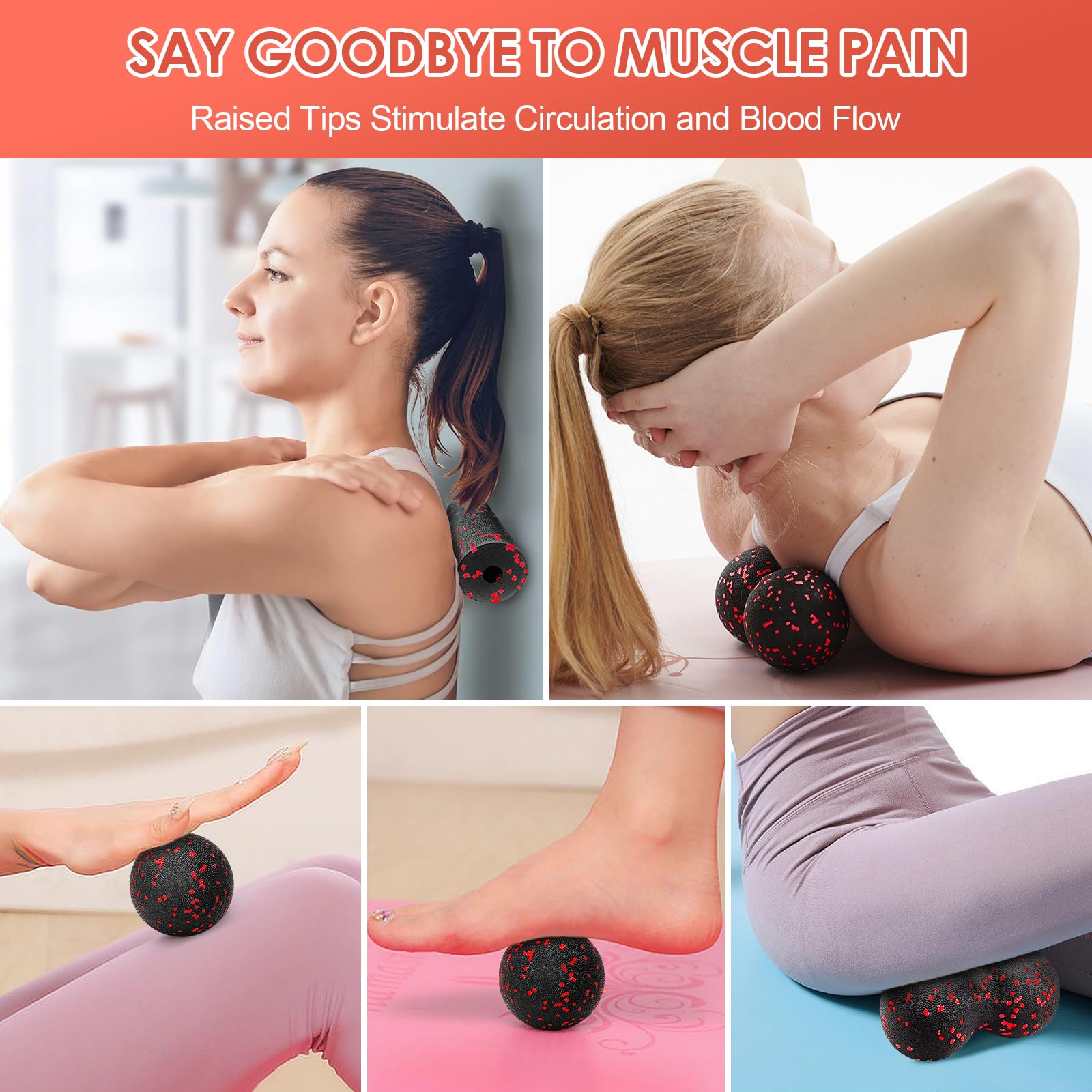 Hollow Yoga Roller Massage Pea - Health Wellness And Fitness reseña y precio