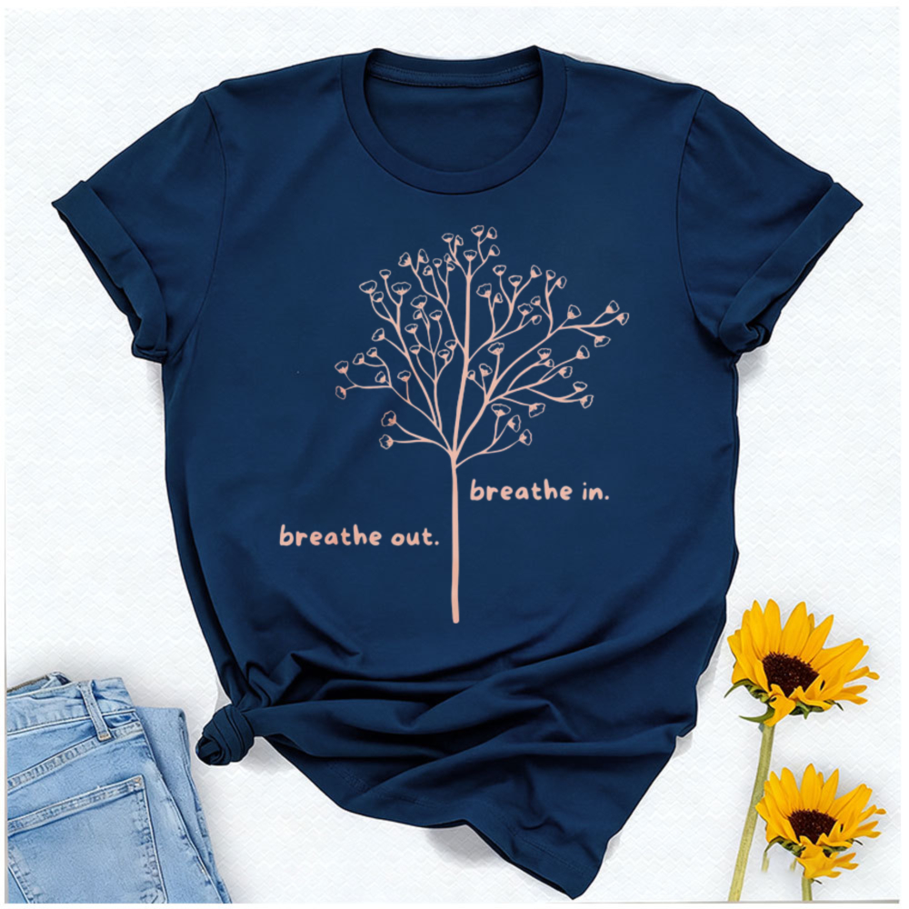 Breathe in Breathe Out T-Shirt - Your Health Wellness reseña y precio