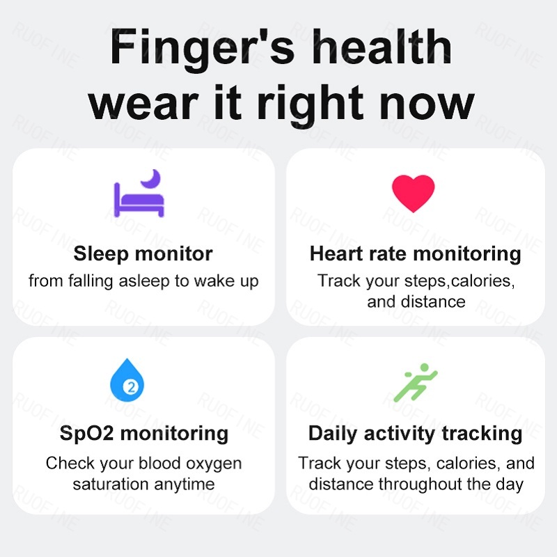 Ring R08 Qring Women's Men Mes - Blood Oxygen Monitor reseña y precio
