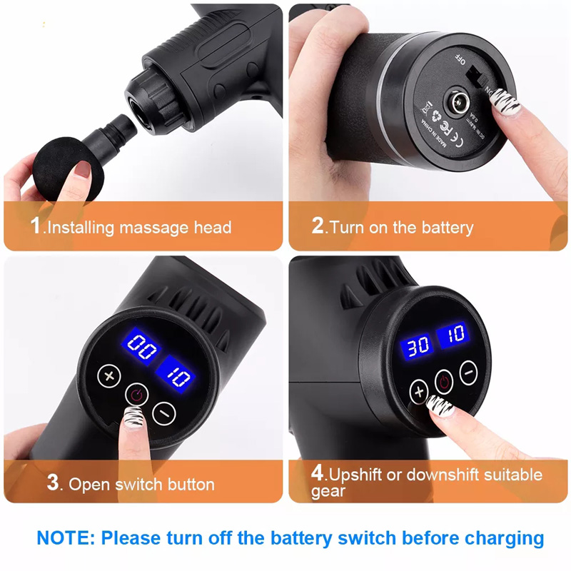 Fascial Massage Gun Electric P - Health Wellness And Fitness reseña y precio
