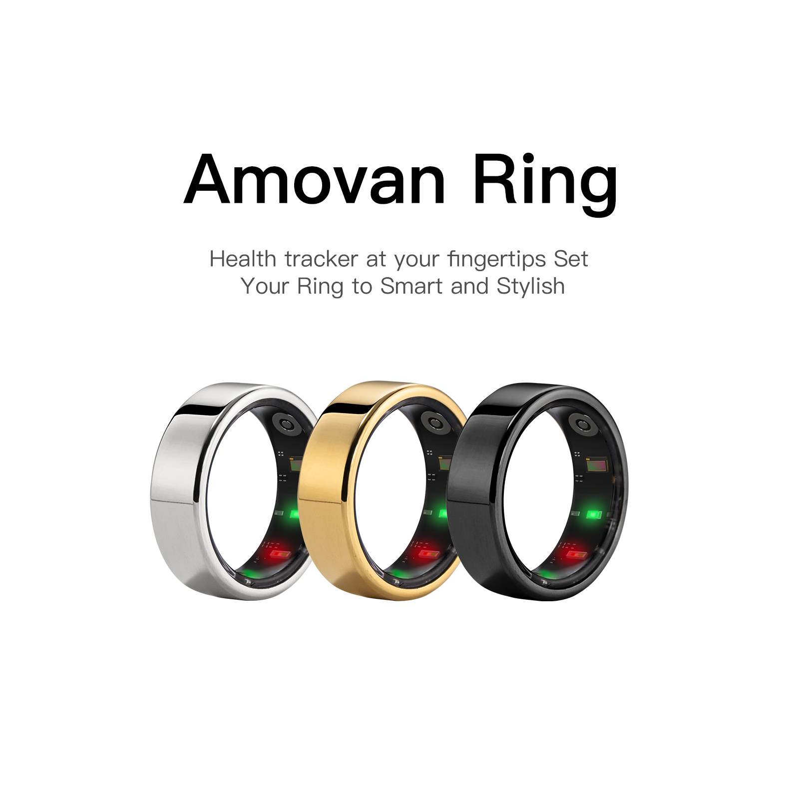 Stylish Men’s Smart Sport Ring - Blood Oxygen Monitor reseña y precio