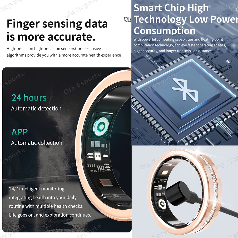 2026 New Smart Ring Lady Heart - Blood Oxygen Monitor reseña y precio