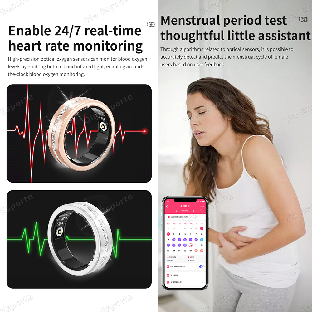 2026 New Smart Ring Lady Heart - Blood Oxygen Monitor reseña y precio