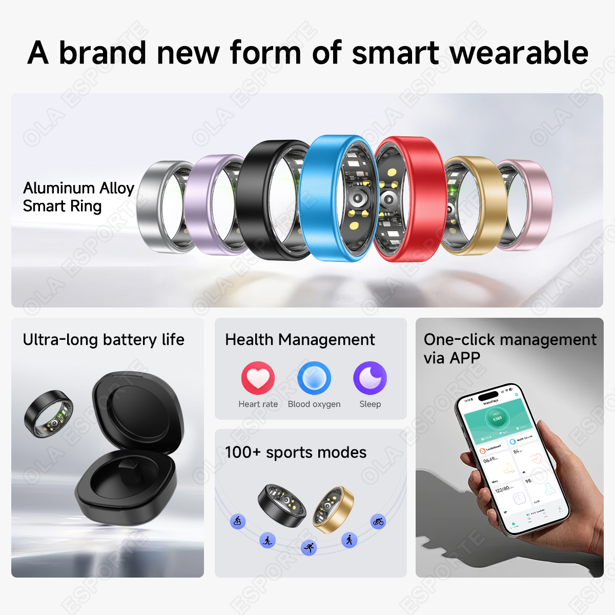 New Smart Ring Men Women, Hear - Blood Oxygen Monitor reseña y precio