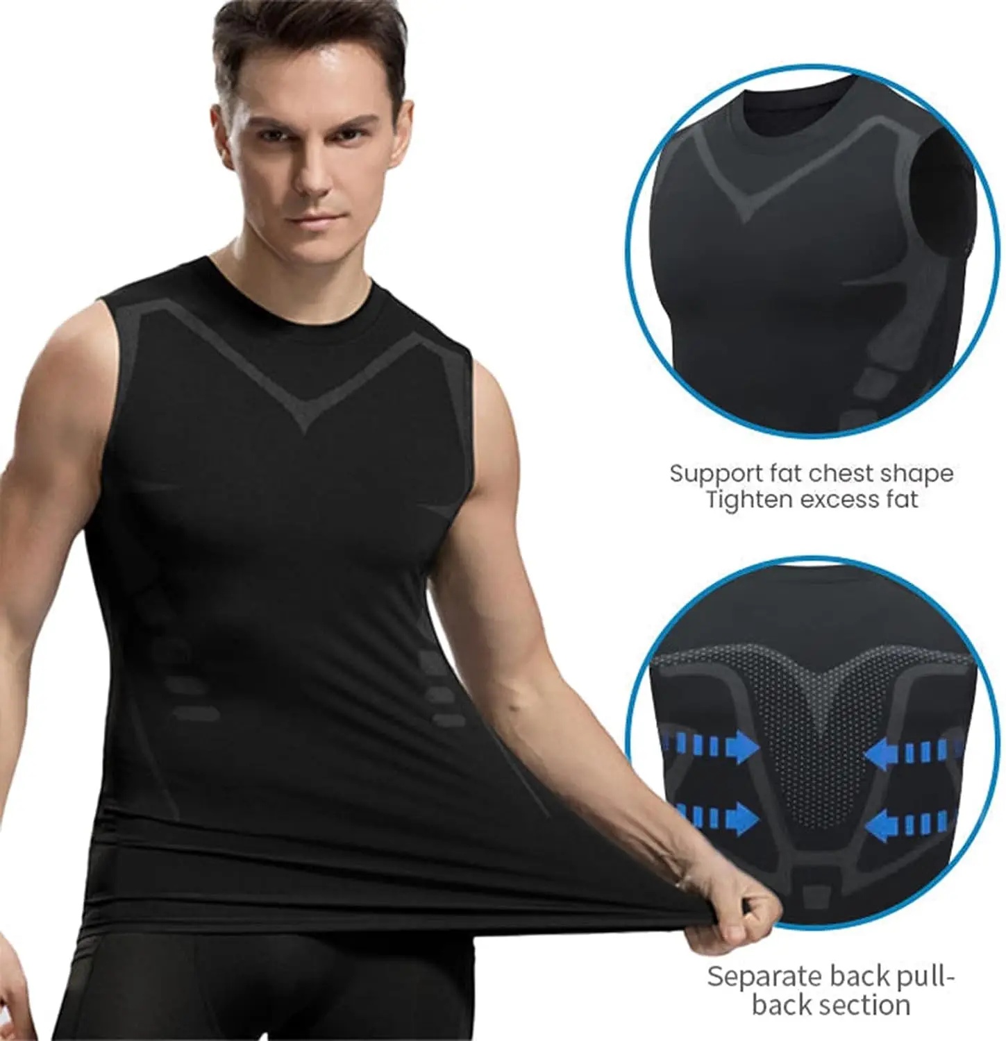 Compression Tank Top Men Gym S - Health Wellness And Fitness reseña y precio