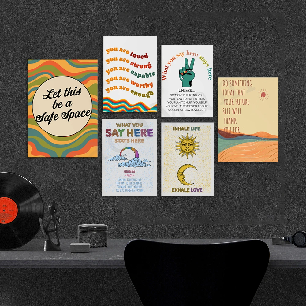 Self Care Mental Health Therap - Health Wellness Poster reseña y precio