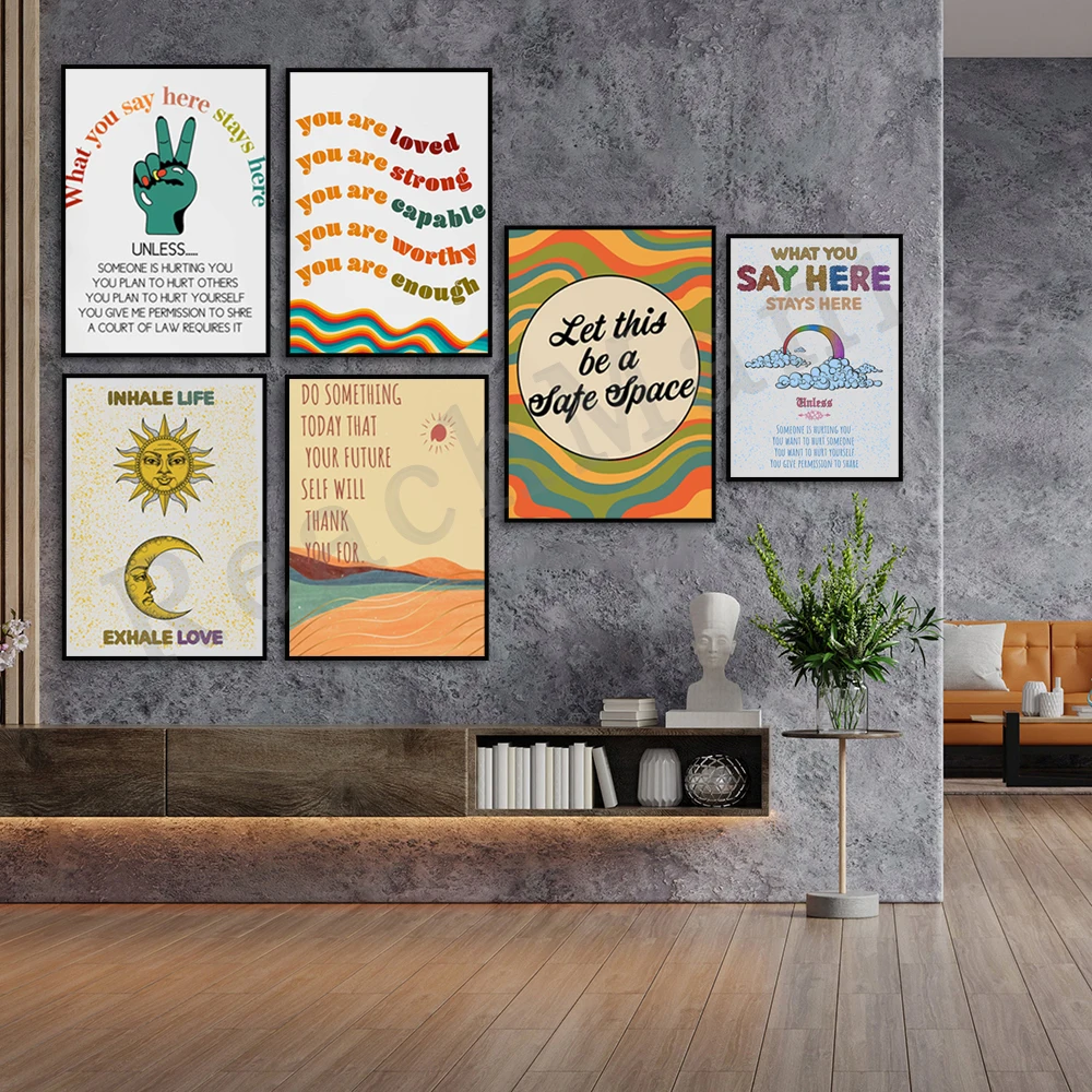 Self Care Mental Health Therap - Health Wellness Poster reseña y precio