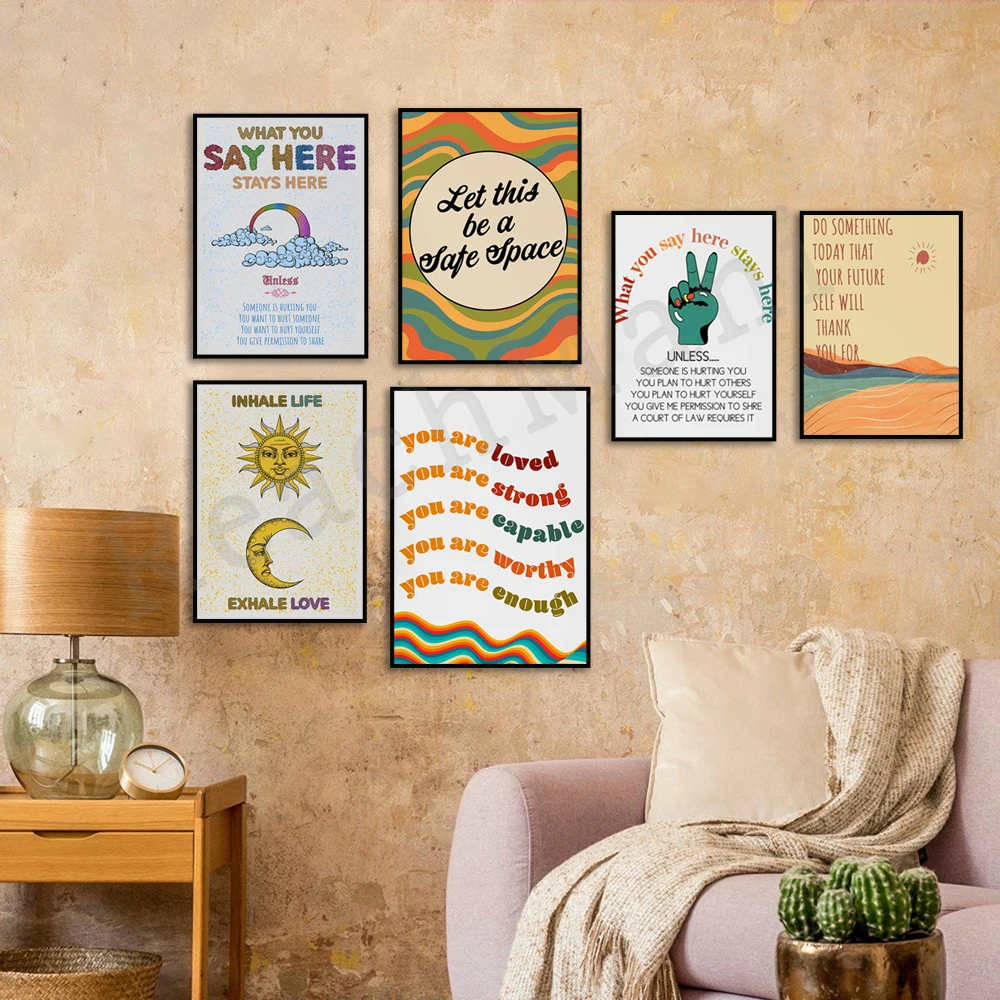Self Care Mental Health Therap - Health Wellness Poster reseña y precio