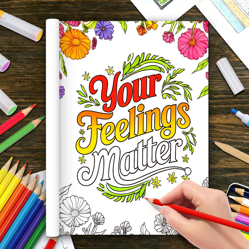 32 Pages Happy Mind Coloring B - Health Wellness Quotes reseña y precio