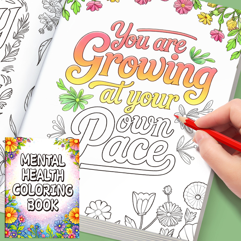 32 Pages Happy Mind Coloring B - Health Wellness Quotes reseña y precio