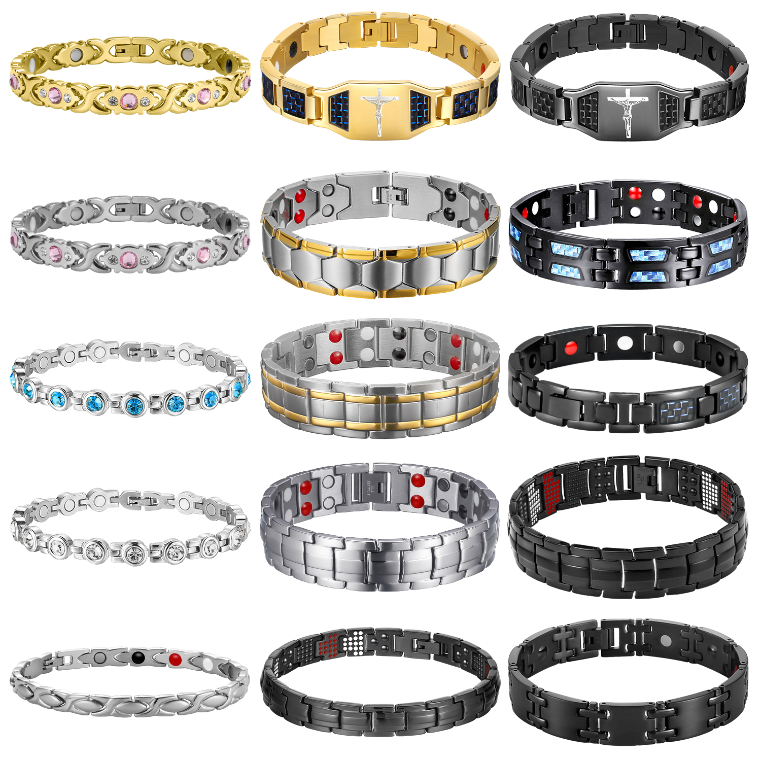 Fashionable Strength Magneitc  - Health Wellness Bracelet reseña y precio
