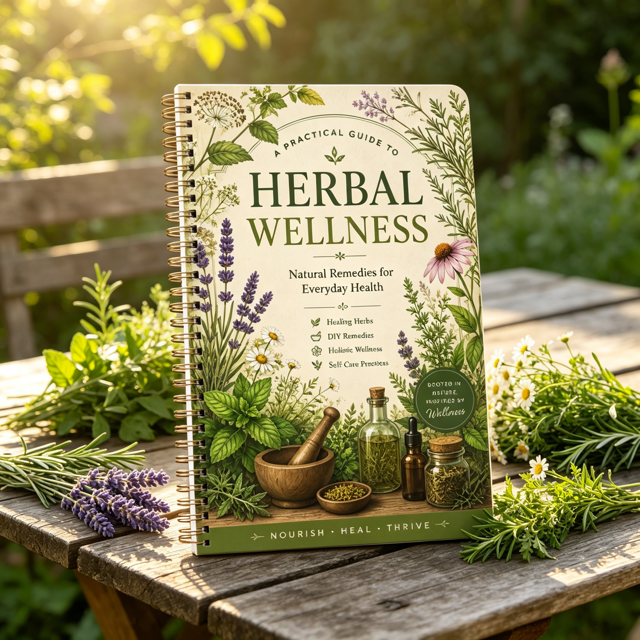 Herbal Remedies Journal A5 Spi - Health Wellness Planner reseña y precio