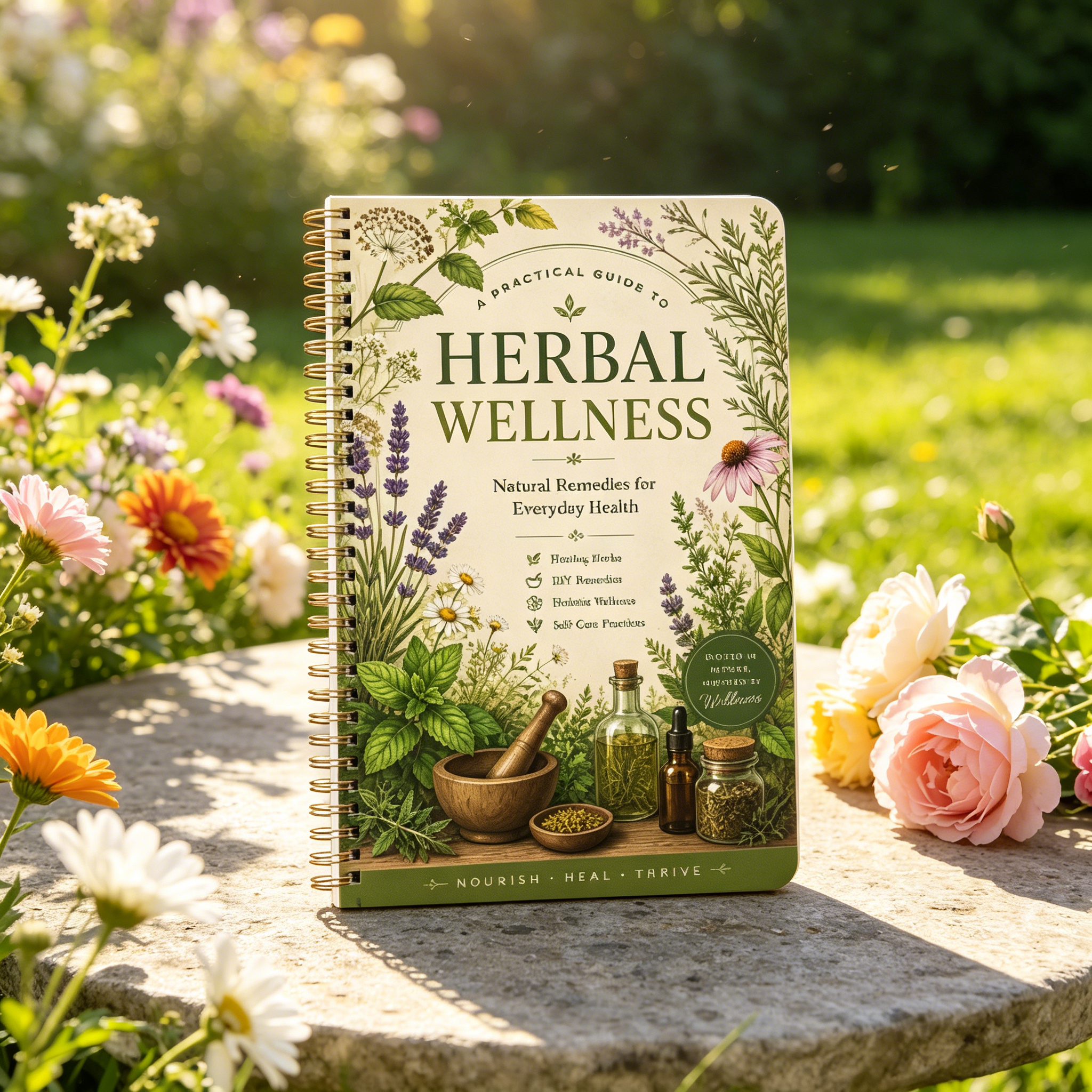 Herbal Remedies Journal A5 Spi - Health Wellness Planner reseña y precio