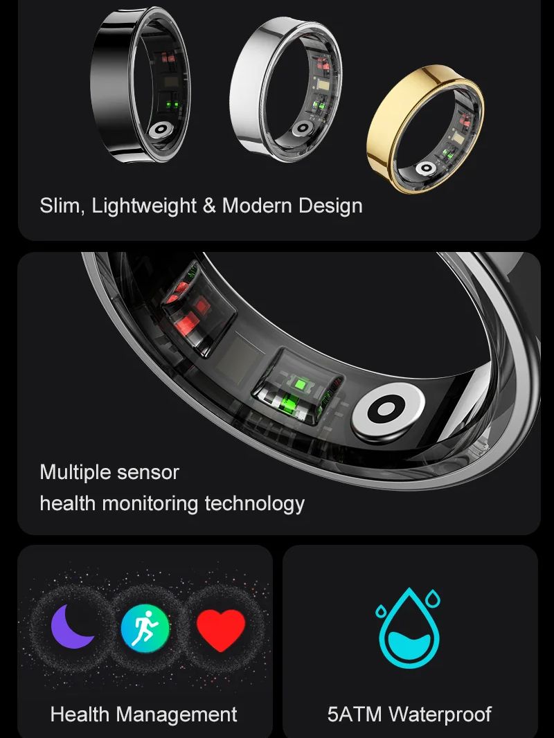 New Smart Ring R09 Health Moni - Blood Oxygen Monitor reseña y precio