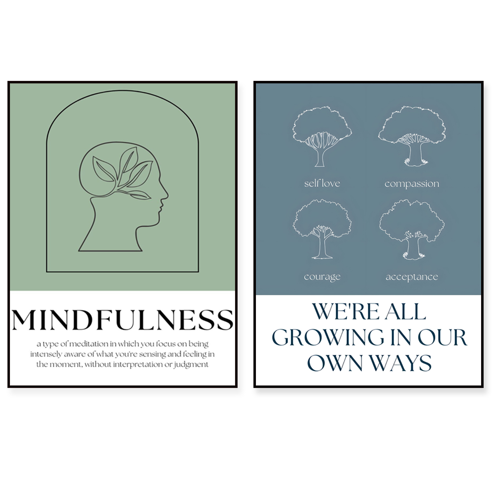 Mindfulness print, it's a safe - Health Wellness Poster reseña y precio