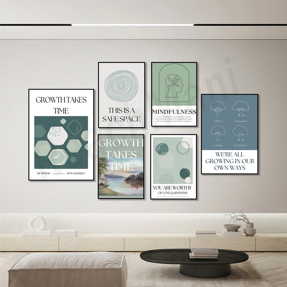 Mindfulness print, it's a safe - Health Wellness Poster reseña y precio
